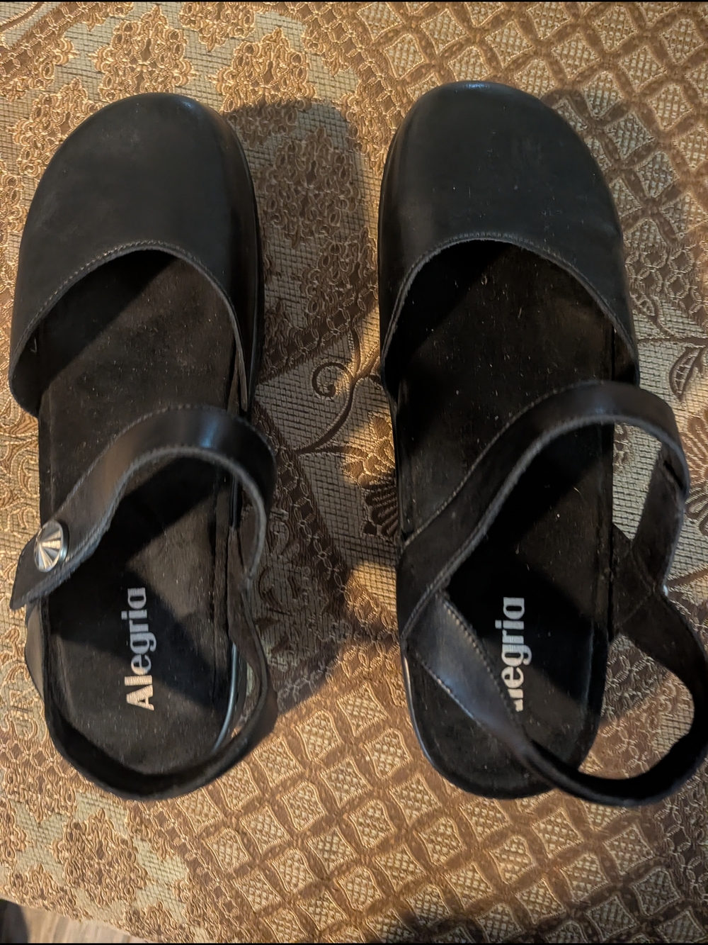 Alegria Black Mary Jane Sandals